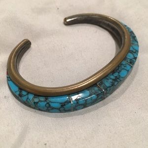 Vintage Native American Turquoise Cuff